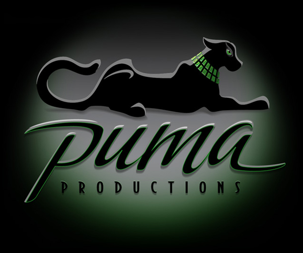 Jackie Collins Puma Productions logo by David Occhino Design