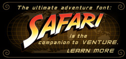 Safari font - Venture font