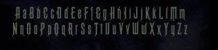 Haunted Mansion font