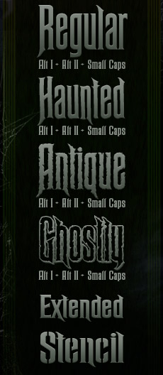 Haunted Mansion font